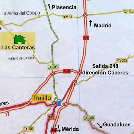 Casa Rural Las Canteras Trujillo Eksteriør billede